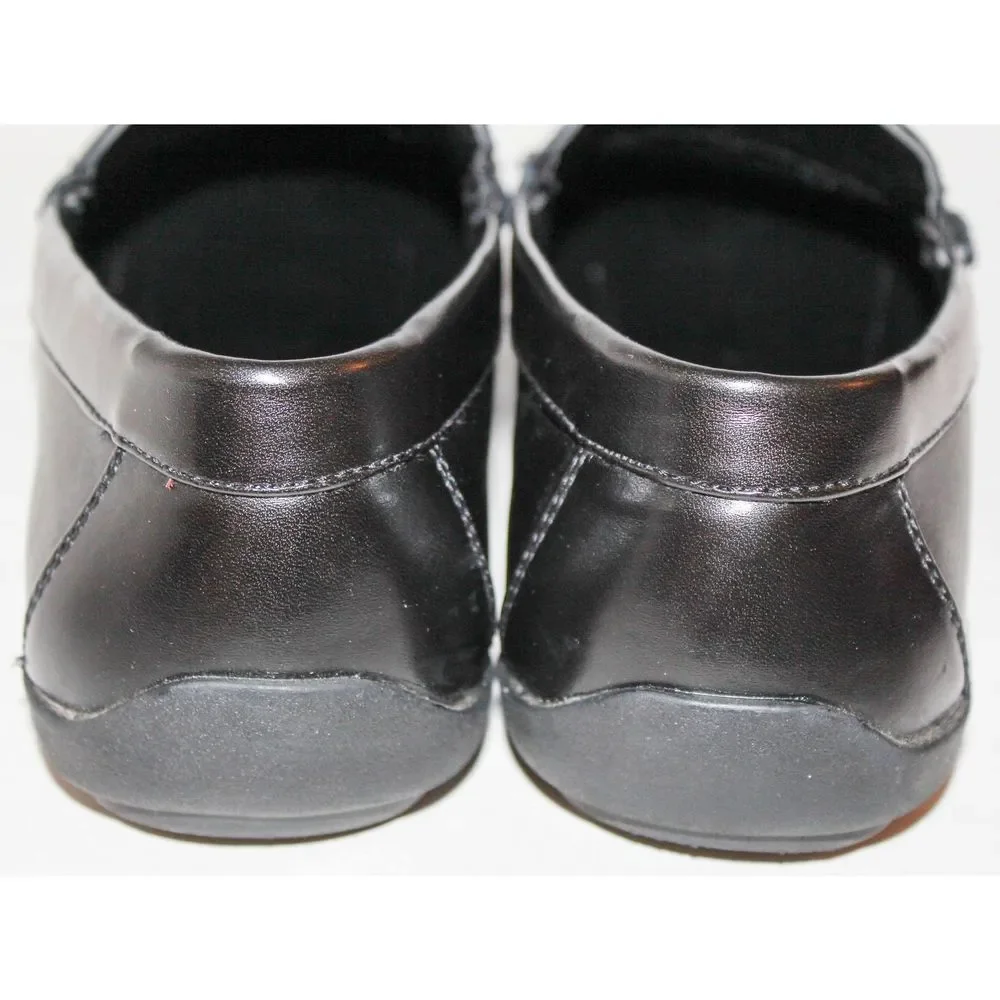Alfani Style Bait Black Leather Slip On Loafers 10
